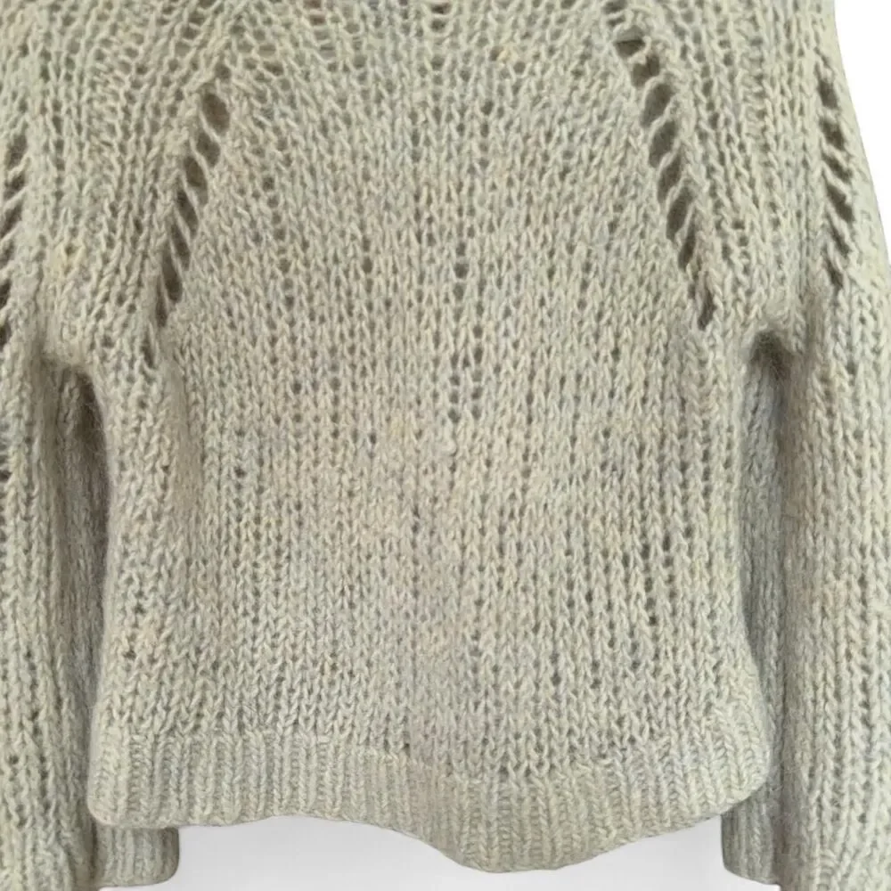 Wrap London Alpaca & Wool Blend Chunky Knit Sweater size 6
